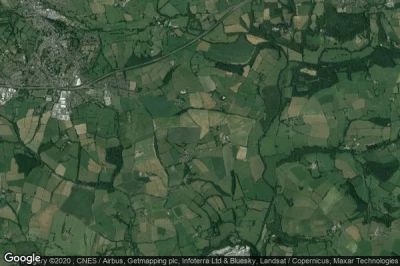Vue aérienne de Lawhitton Rural