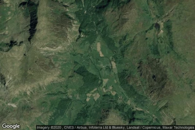 Vue aérienne de Borrowdale