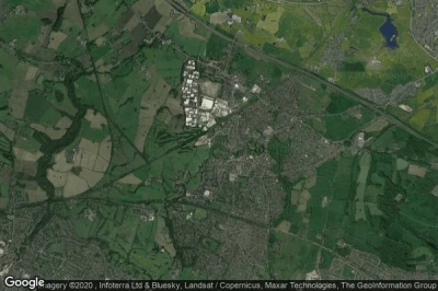 Vue aérienne de Westhoughton