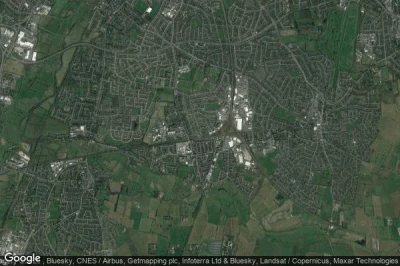 Vue aérienne de South Wigston