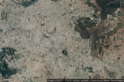 Vue aérienne de Lal Bahadur Nagar