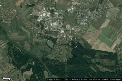 Vue aérienne de Jelcz Laskowice