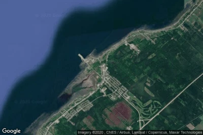 Vue aérienne de Pointe-au-Père