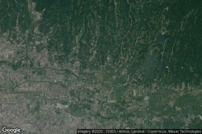 Vue aérienne de Penimbung Barat