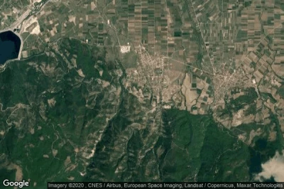 Vue aérienne de Vergina