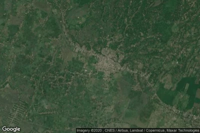 Vue aérienne de Tanggul Kulon