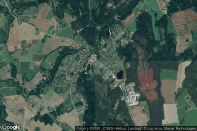 Vue aérienne de Tõrva linn