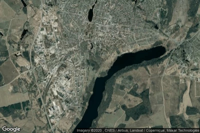 Vue aérienne de Viljandi linn