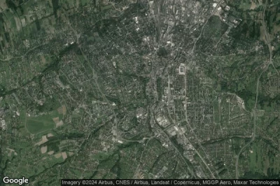 Vue aérienne de Bielsko-Biała