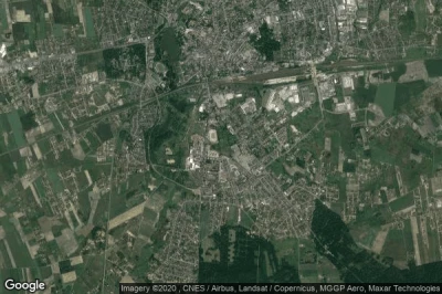 Vue aérienne de Gniezno