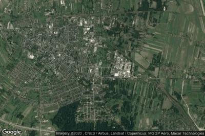 Vue aérienne de Zduńska Wola