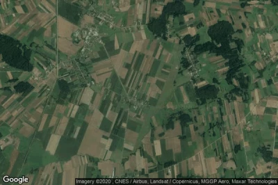 Vue aérienne de Juchnowiec Kościelny