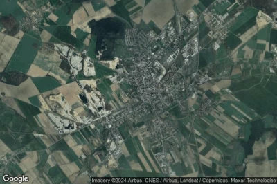Vue aérienne de Strzegom