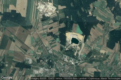 Vue aérienne de Strzelce Opolskie