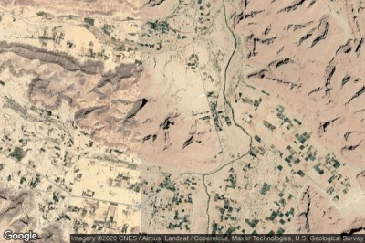 Vue aérienne de Muḩāfaz̧at Ḩaḑramawt
