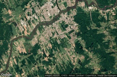 Vue aérienne de Ribeirão das Pedras