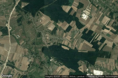 Vue aérienne de Sokołów Górny