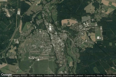 Vue aérienne de Spremberg, Stadt