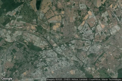 Vue aérienne de Kampung Paya Kenangan