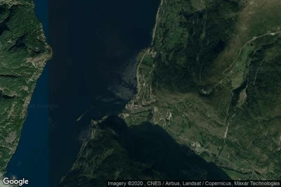 Vue aérienne de Aurlandsvangen