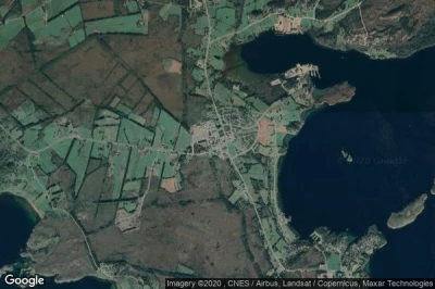 Vue aérienne de Falkhytta
