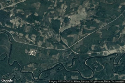 Vue aérienne de Strenču Novads