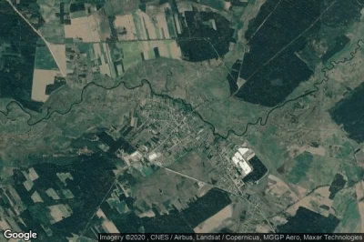 Vue aérienne de Narew
