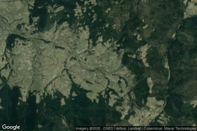 Vue aérienne de Lubomierz