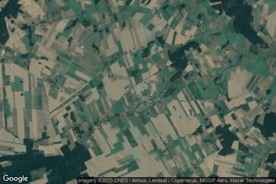 Vue aérienne de Krzynowloga Mala