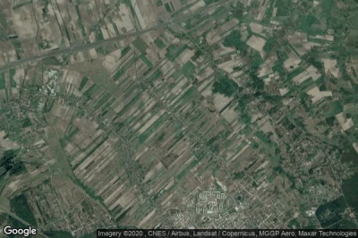 Vue aérienne de Nowe Kozłowice
