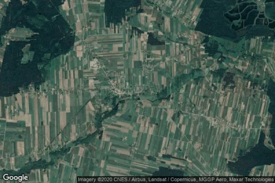 Vue aérienne de Kloczew