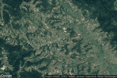 Vue aérienne de Jasienica Rosielna