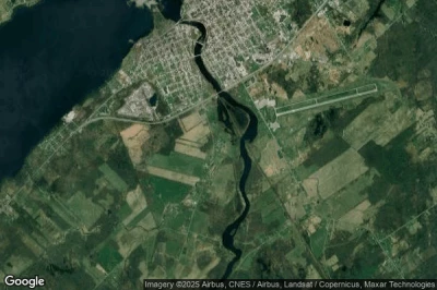Vue aérienne de Morley Mobile Home Park