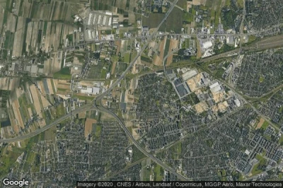 Vue aérienne de Gołąbki