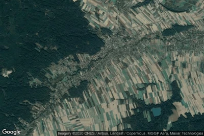 Vue aérienne de Giedlarowa