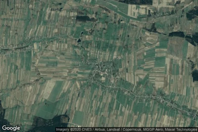 Vue aérienne de Dzikow Stary