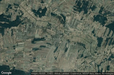 Vue aérienne de Ciepielow