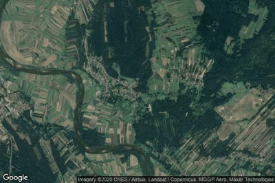 Vue aérienne de Bieliny