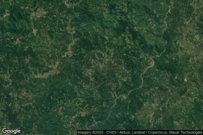 Vue aérienne de Cinangka