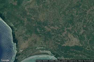 Vue aérienne de Gunungbatu