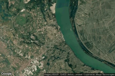 Vue aérienne de Vinča