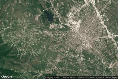 Vue aérienne de Komuna e Ferizajt