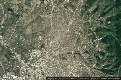 Vue aérienne de Pristina