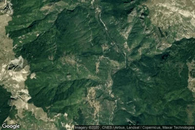 Vue aérienne de Prisojnica