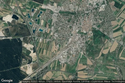 Vue aérienne de Wiener Neustadt