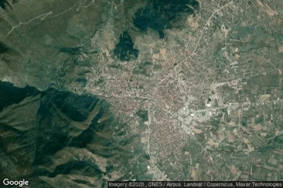 Vue aérienne de Komuna e Pejës
