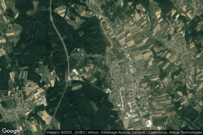 Vue aérienne de Pinkafeld