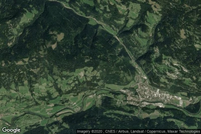 Vue aérienne de Murau