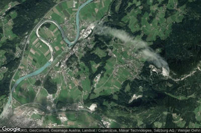 Vue aérienne de Kirchbichl