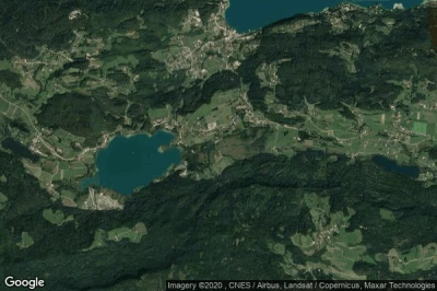 Vue aérienne de Keutschach am See